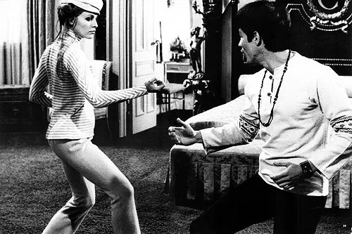 Bruce Lee and Sharon Tate